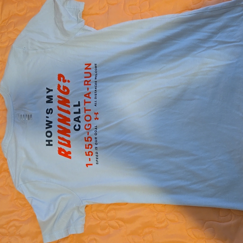 Under Armour Grey Running Graphic Tee Unisex Small